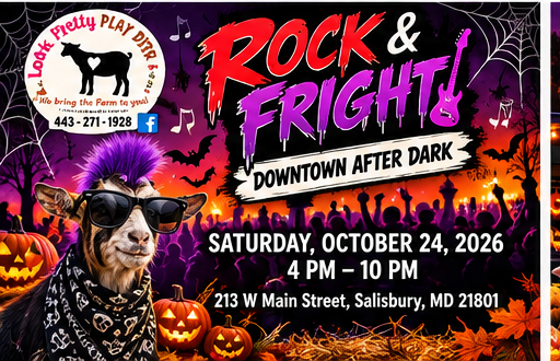 Rock & Fright, Downtown After Dark — Saturday, October 24, 2026, 213 W Main Street, Salisbury, MD